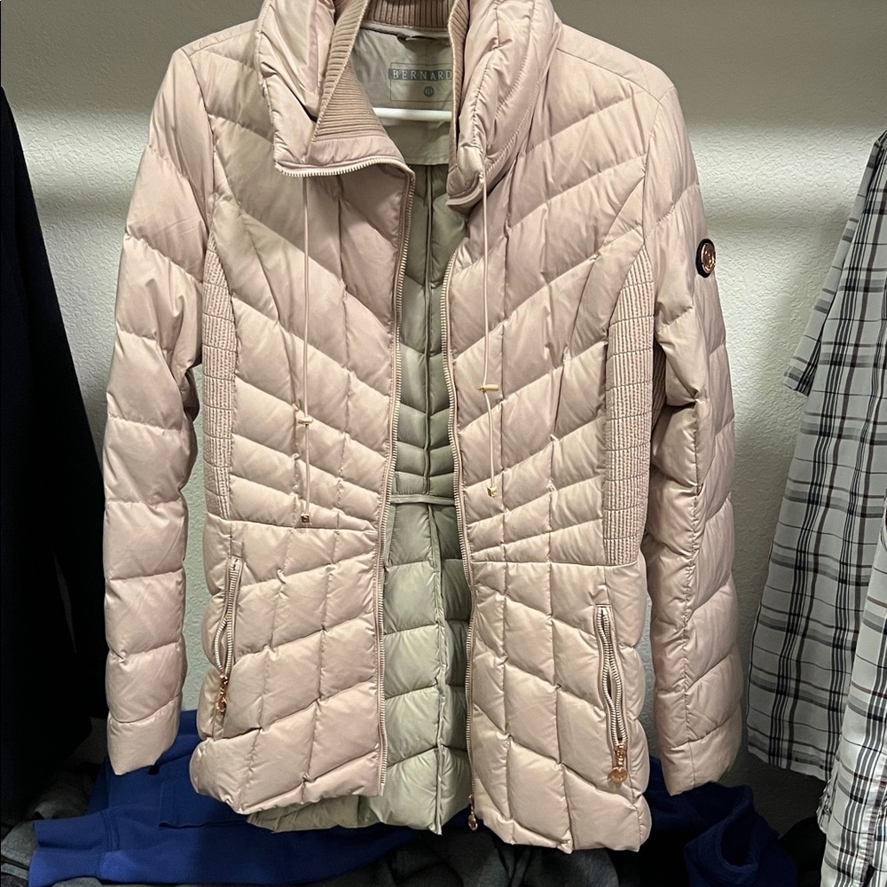 Bernardo Blush Quilted Puffer Jacket